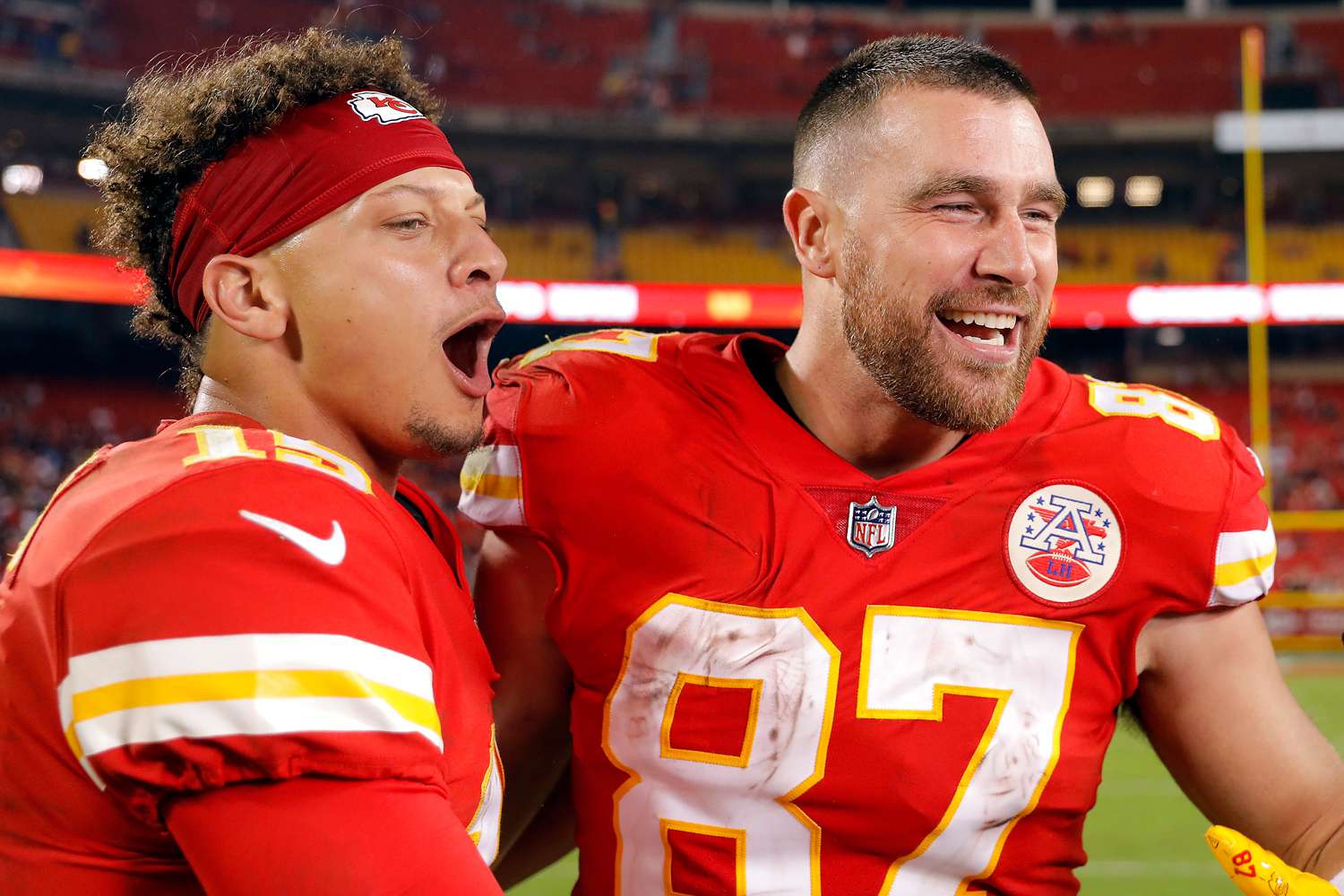 Travis Kelce and Patrick Mahomes, the NFL's greatest bromance: 'Thank God I play with him!'